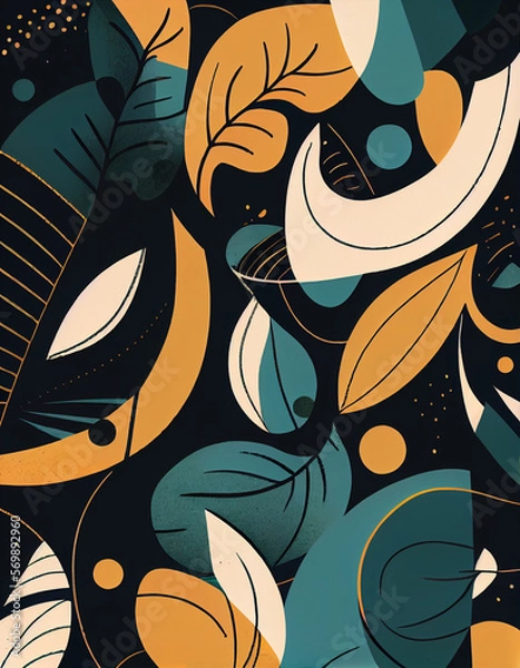 Obraz abstract floral background