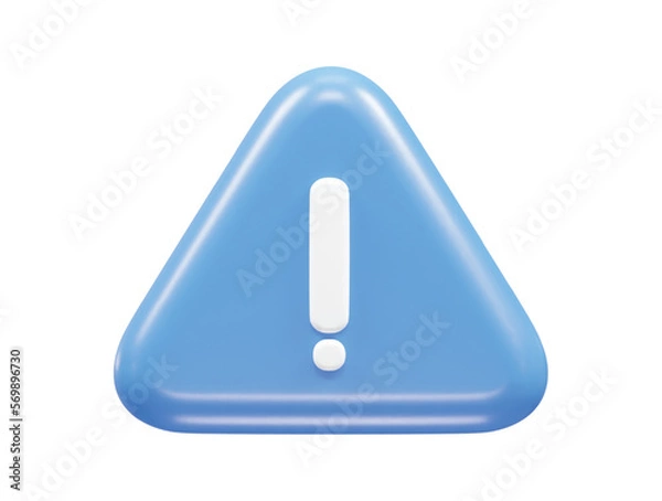 Fototapeta Exclaimed icon vector illustration 3d rendering