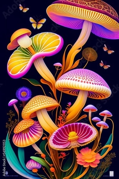 Obraz mushroom in the forest