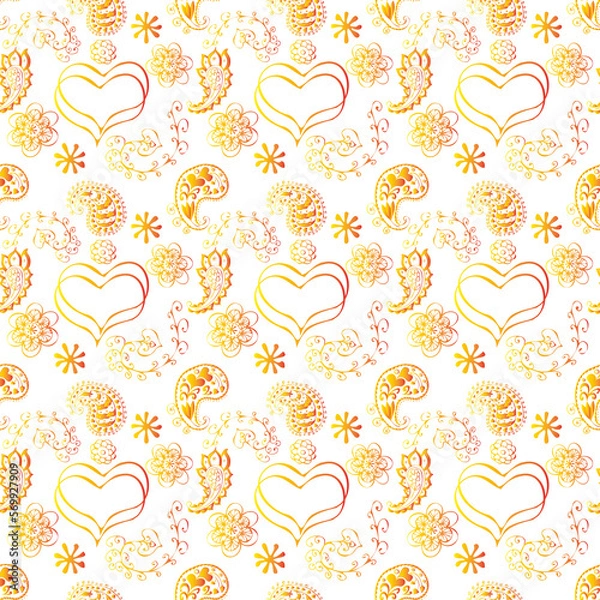Obraz seamless pattern with hearts