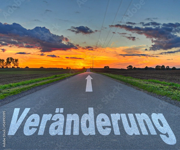 Fototapeta Veränderung Straße