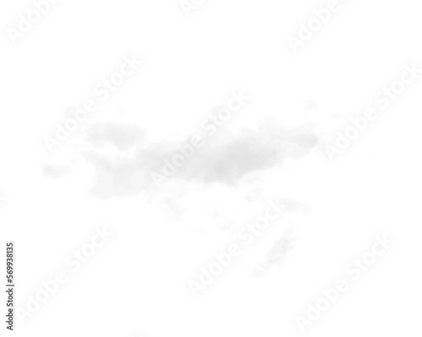 Obraz single white cloud with transparent background	
