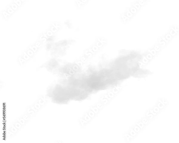Obraz single white cloud with transparent background	
