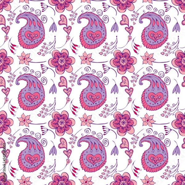 Obraz seamless pattern with hearts