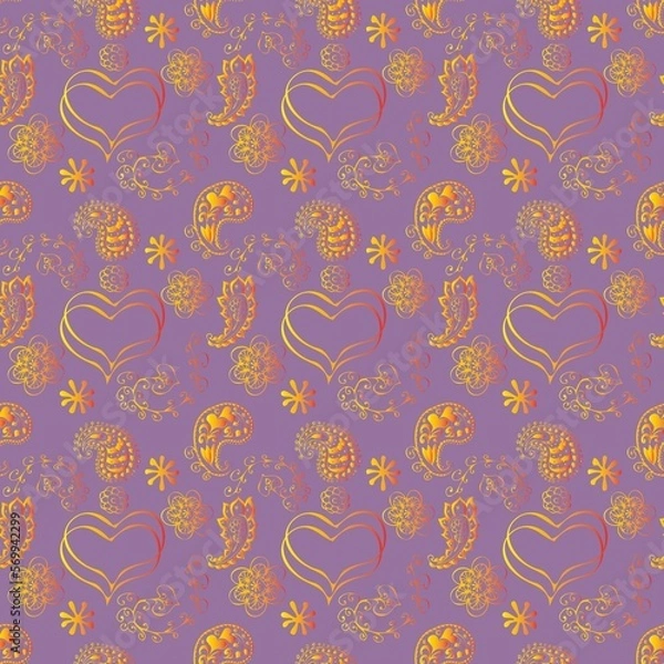 Obraz seamless pattern with hearts