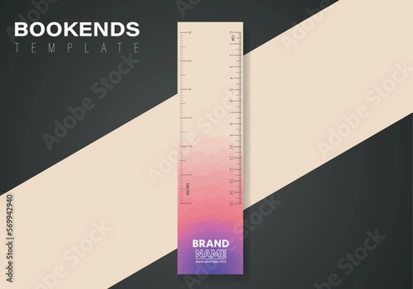 Fototapeta abstract bookmark design. Vector abstract bookmark template. Vector design for books.