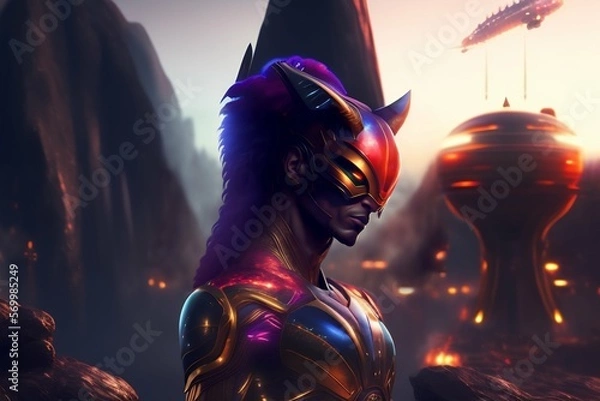 Obraz person in the dark