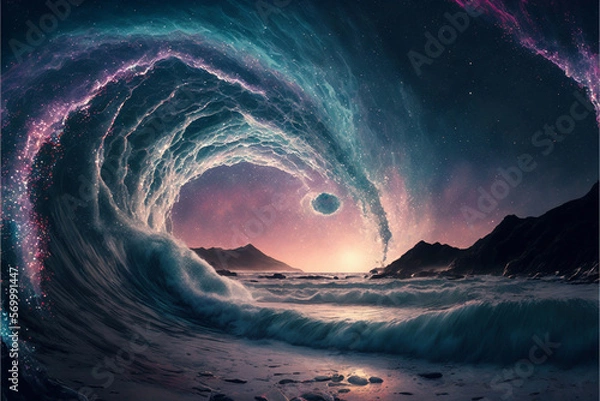 Fototapeta landscape with space