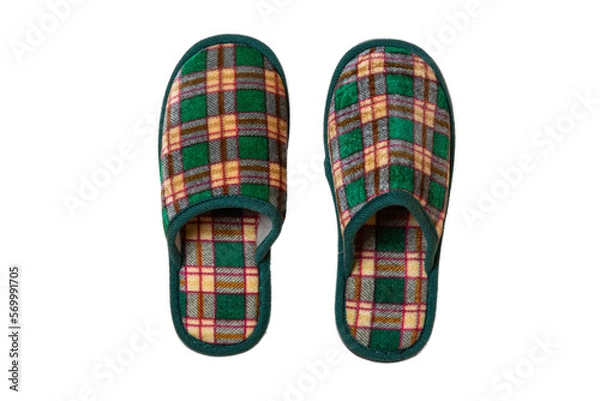 Obraz checkered slippers 