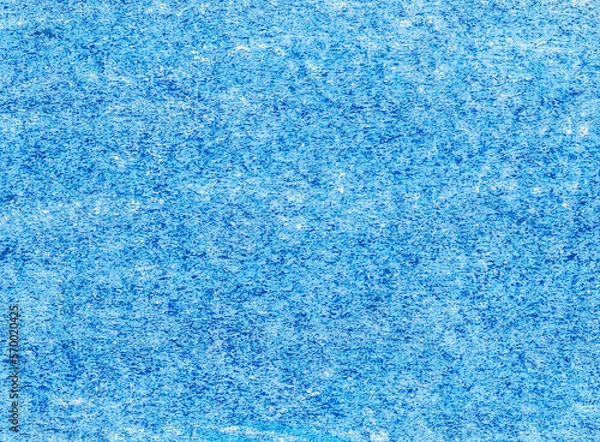Obraz Texture of paper covered with blue crazon. Abstract background