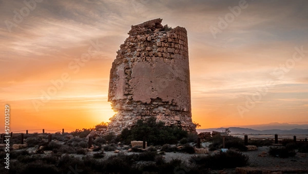 Obraz Cerrillos's Tower, Almeria