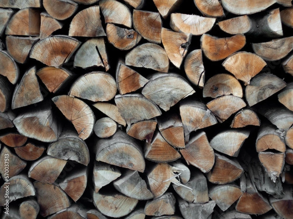 Obraz stack of firewood