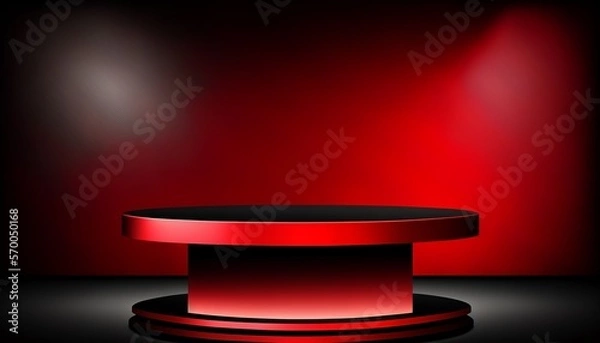 Obraz black and red background