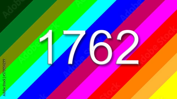 Fototapeta 1762 colorful rainbow background year number