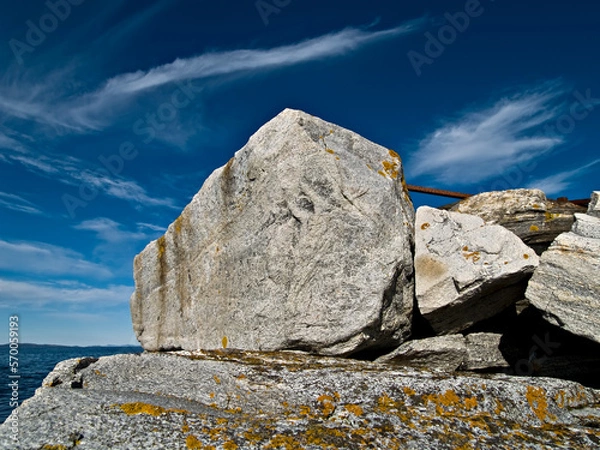 Obraz Old Breakwater Rocks