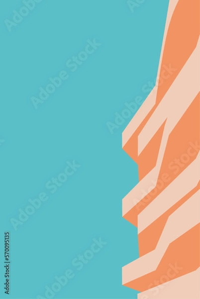 Obraz minimalist abstract architecture vector graphic 