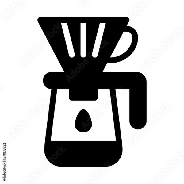 Fototapeta dripper glyph icon