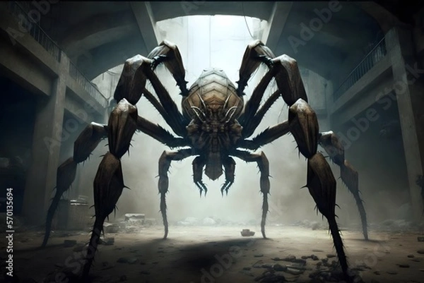Obraz monster spider created using AI Generative Technology