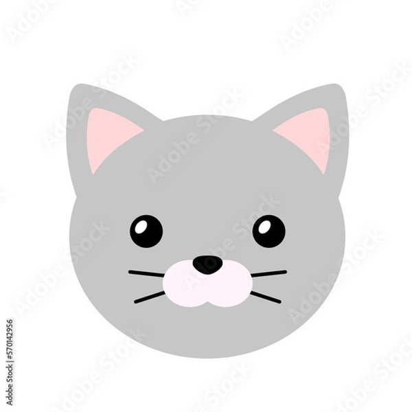 Fototapeta kitty character icon