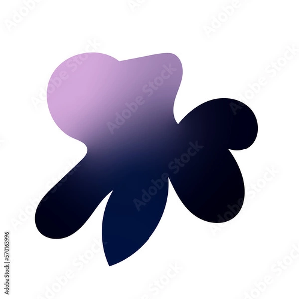 Fototapeta Abstract Shapes Gradient Transparent 