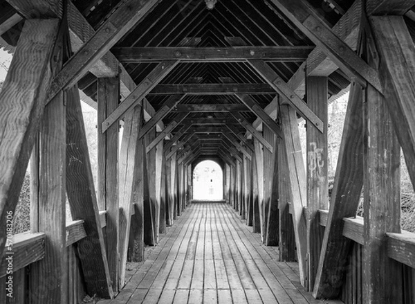 Obraz Alte Holzbrücke