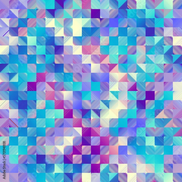 Fototapeta Geometric abstract pattern in low poly style. Seamless image