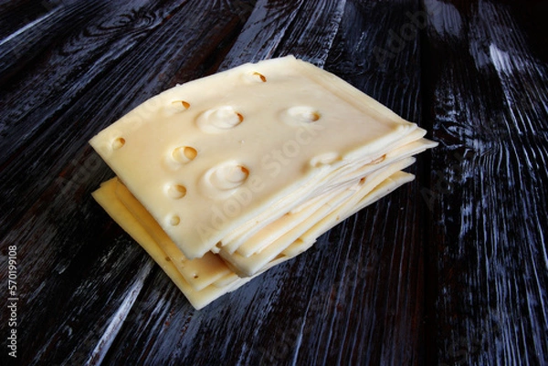 Obraz cheese on a table