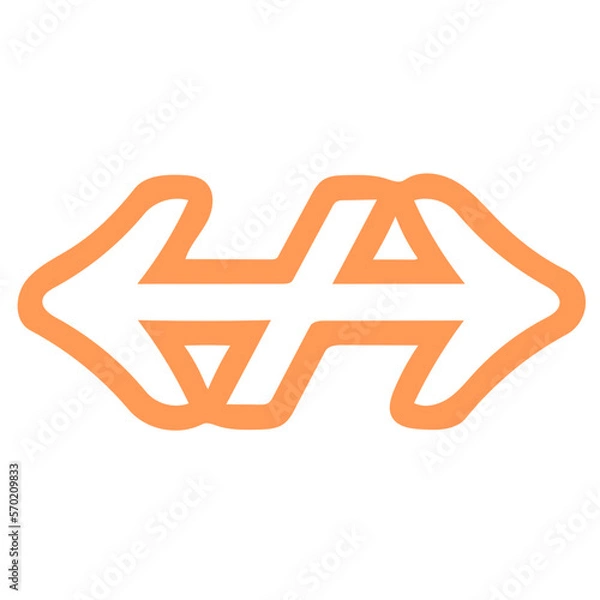 Fototapeta Left and Right Arrow