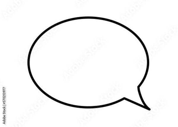 Obraz 楕円の吹き出し向き右向き