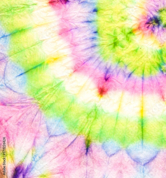 Obraz Pink Psychedelic Kaleidoscope. Tye Hippie Print.