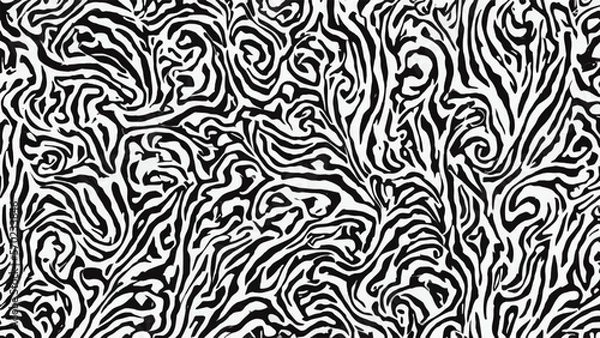 Fototapeta Beautiful black and white abstract repeating pattern with a solid texture as the background design