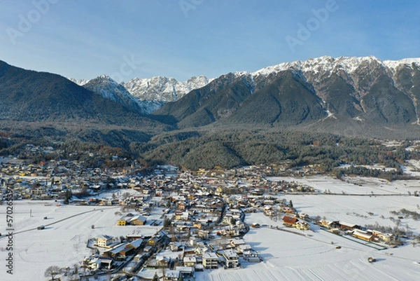 Obraz Imst Panorama, Winterlandschaft