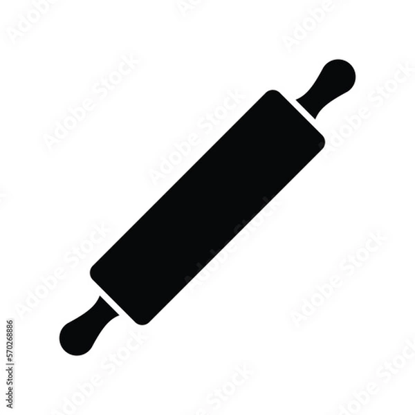Fototapeta rolling pin icon vector design template in white background