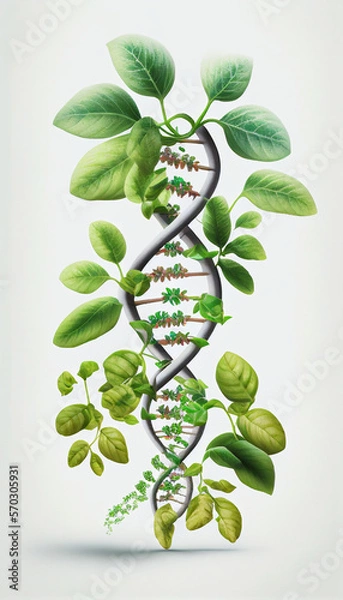 Obraz leaf dna generative ai