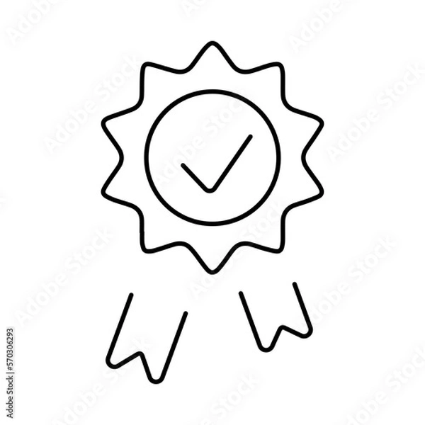 Fototapeta reward icon on white background, vector illustration.