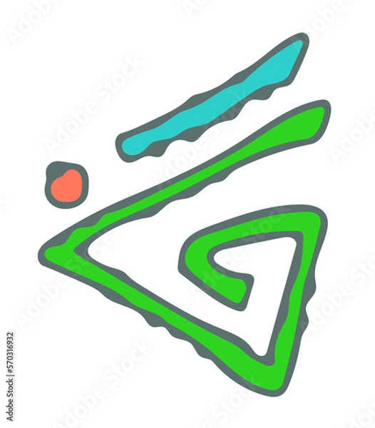 Fototapeta red and green arrow