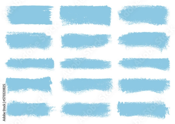 Fototapeta Fünfzehn Blaue Stempel Schwamm Set