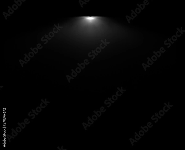 Fototapeta Overlays, overlay, light transition, effects sunlight, lens flare, light leaks. High-quality stock image of sun rays light effects, overlays white flare glow isolated on black background for design	