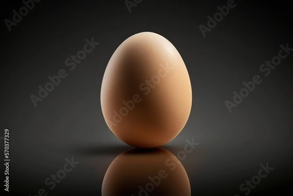 Fototapeta egg on black background