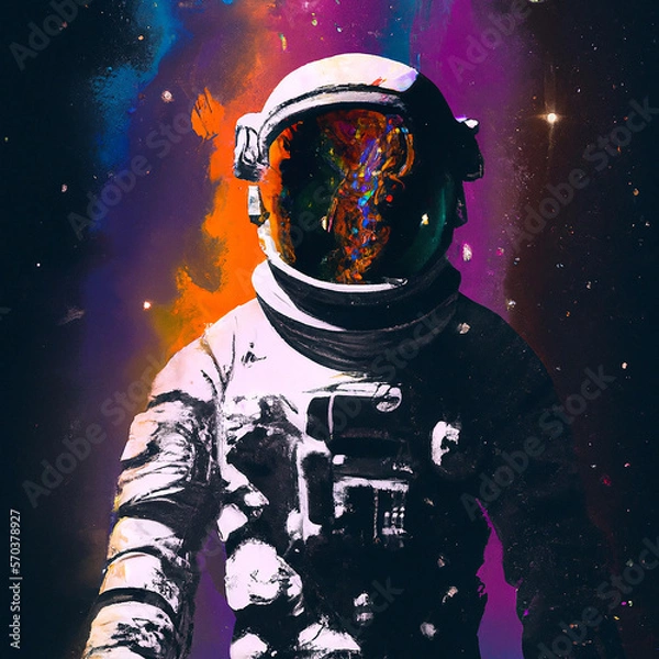 Fototapeta Astronaut in space, generative ai