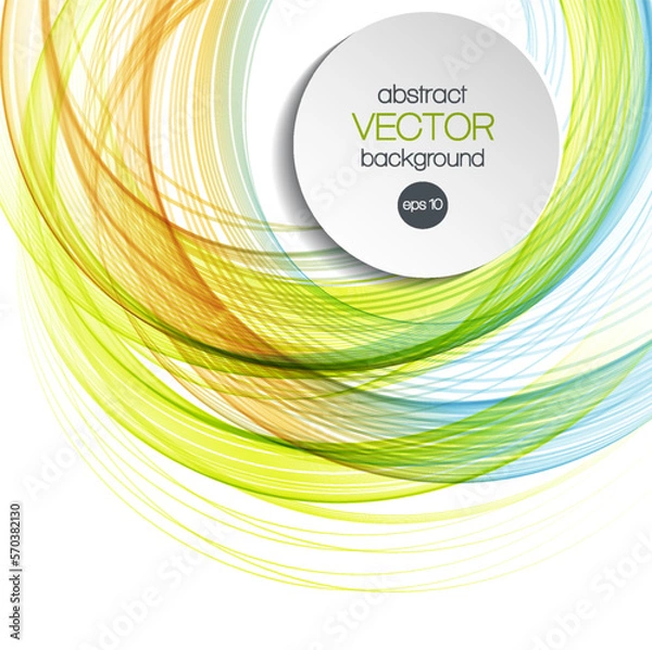 Obraz Abstract color waves background