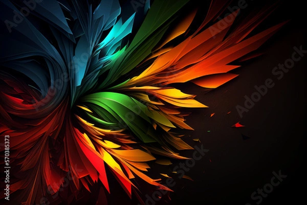 Fototapeta Abstract Background Colorfull created with generative AI technology