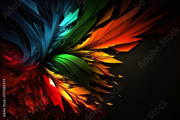 Fototapeta Abstract Background Colorfull created with generative AI technology