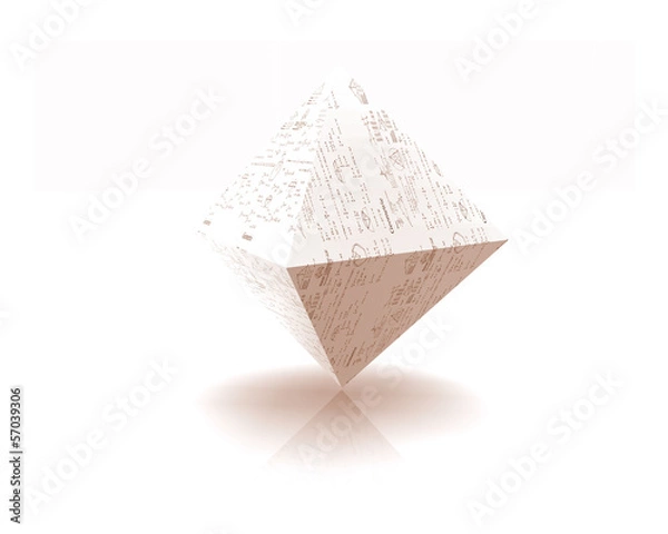 Obraz Pyramide gespiegelt