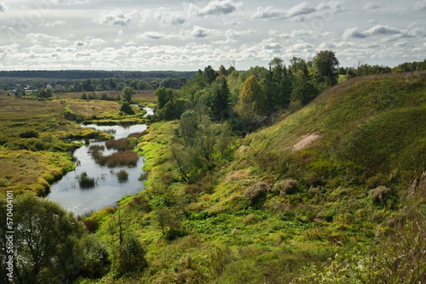 Obraz landscape with river