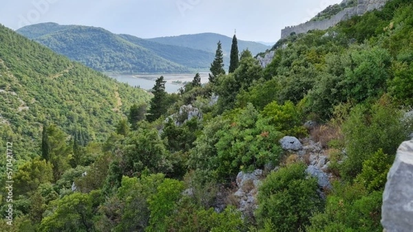 Obraz Pejzaż góry i morze
