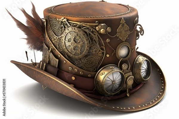 Fototapeta steampunk hat, ai