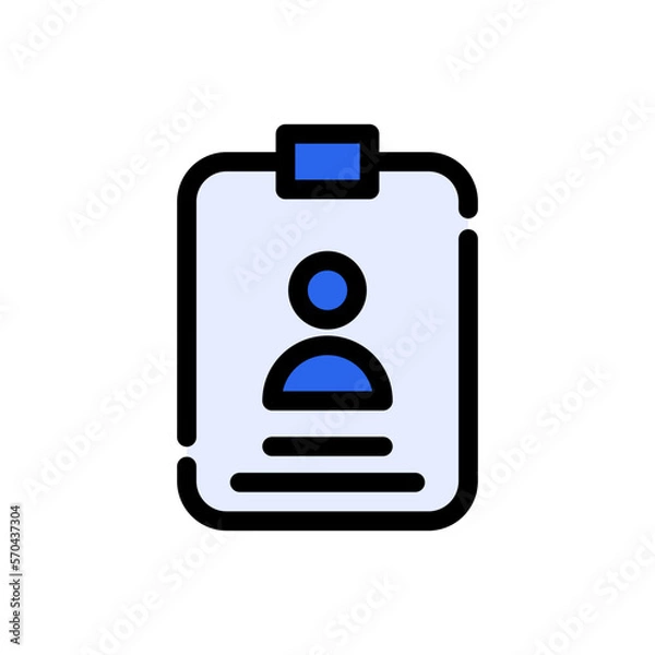 Fototapeta Contact Us User Interface Icon Vector Design