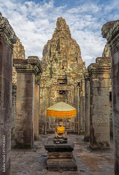 Obraz Budda in Ankgor Wat