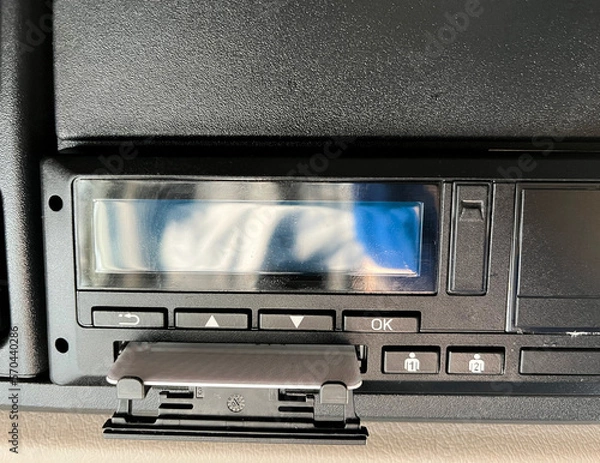 Fototapeta Tachograph — a control device installed on board motor vehicles